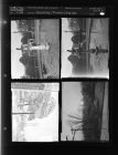 Flood picture; Fountain; Stop sign (4 Negatives) (January 9, 1958) [Sleeve 9, Folder a, Box 14]